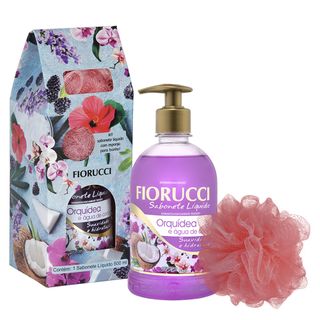 Fiorucci Unique Orquídia & Água de Coco Kit – Sabonete Líquido + Esponja Kit