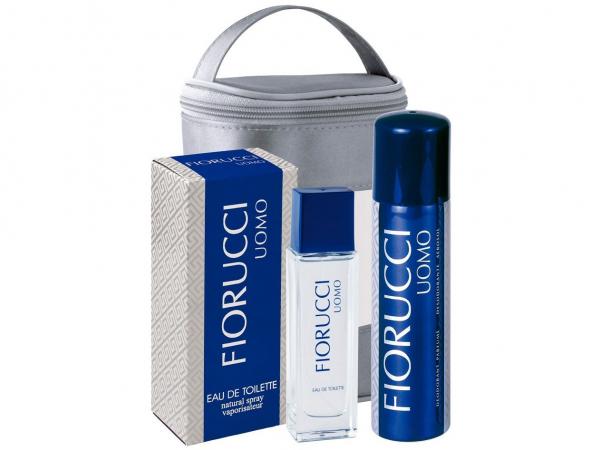 Fiorucci Uomo Perfume Masculino - Edt 50ml + Desodorante Spray 150ml + Necessaire