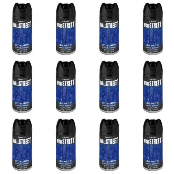 Fiorucci Wall Street Desodorante Aerosol 170ml (Kit C/12)