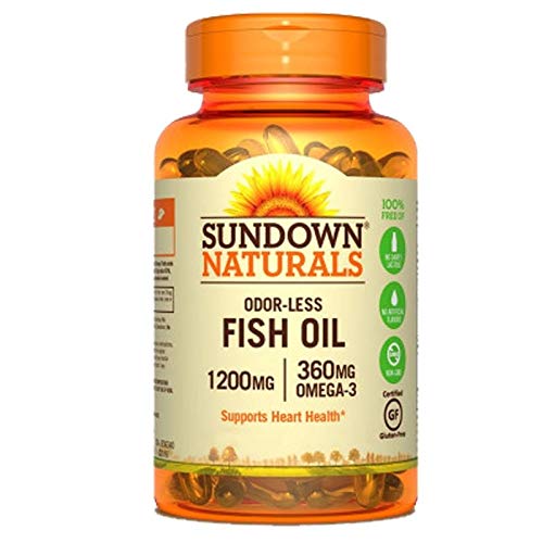 Fish Oil Odorless Óleo de Peixe 1000mg Sundown 90 Cápsulas