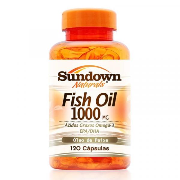 Fish Oil Óleo de Peixe 1000mg Sundown 120 Cápsulas - Sundown Naturals Vitaminas