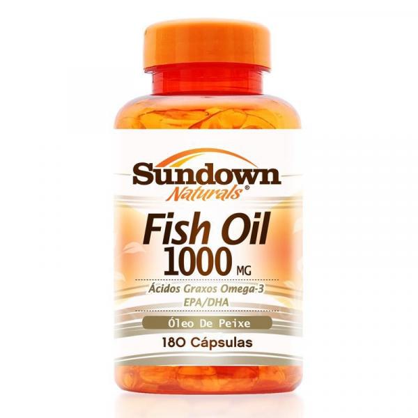 Fish Oil Óleo de Peixe 1000mg Sundown 180 Cápsulas - Sundown Naturals Vitaminas