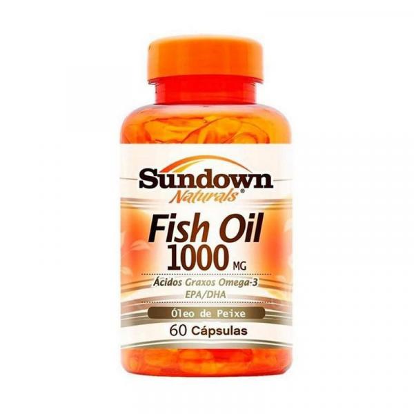Fish Oil Óleo de Peixe 1000mg Sundown 60 Cápsulas - Sundown Naturals Vitaminas