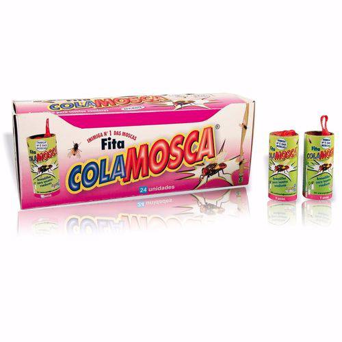 Fita Adesiva Cola Mosca Mosquito Pernilongo C/ 24 Unidades
