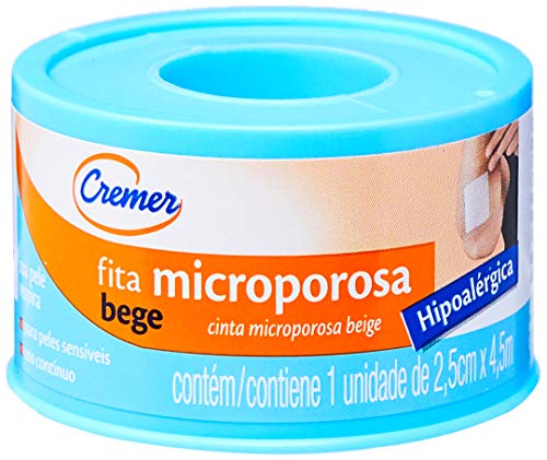 Fita Microporosa Bege 2,5cmX4,5m, Cremer