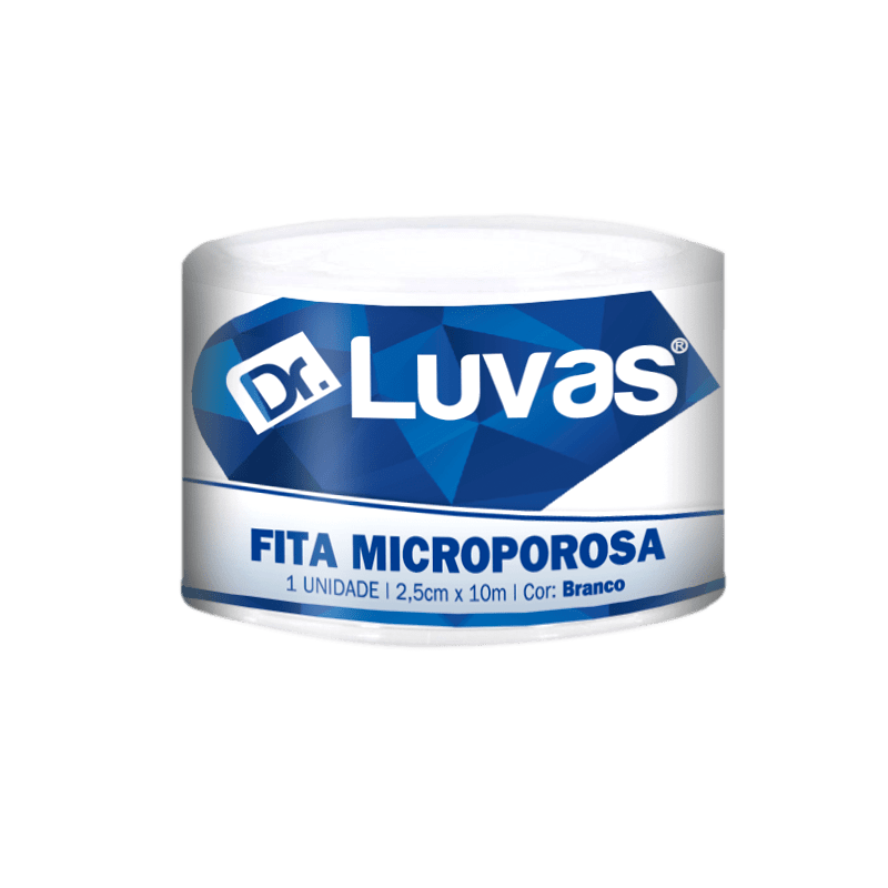 Fita Microporosa Branca 2,5 Cm X 10m - Dr. Luvas