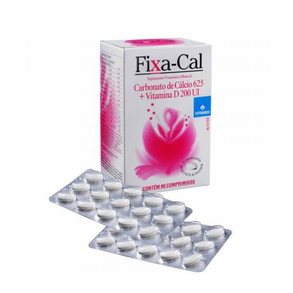 Fixa - Cal Carbonato de Cálcio + Vitamina D 625mg Blister C/90