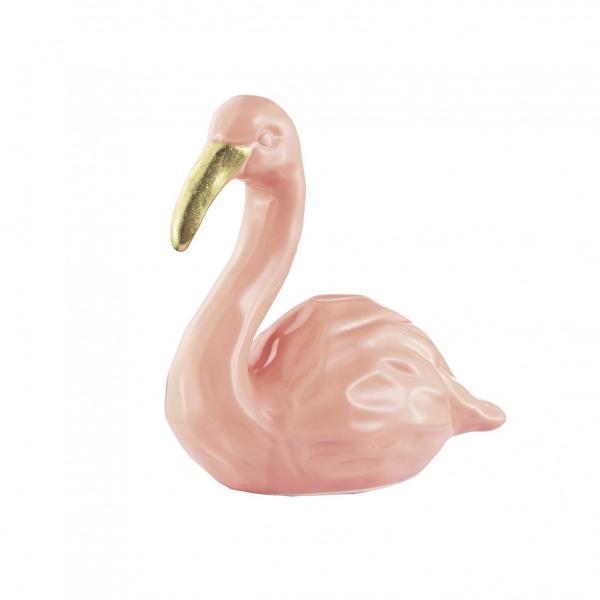 Flamingo Cerâmica 11,5cmx11cm Mart Collection Rosa