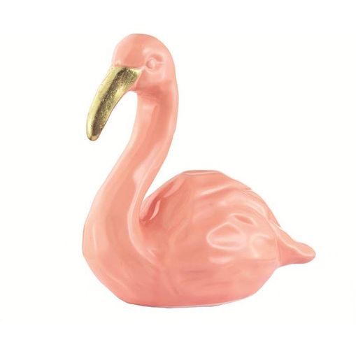 Flamingo de Cerâmica Rosa Sedens Grande 7089 Mart