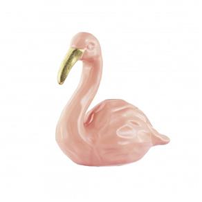 Flamingo de Cerâmica Rosa Sedens Pequeno 7090 Mart
