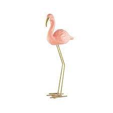 Flamingo em Pé Cerâmica 25,5cmx12cm Mart Collection Rosa - Pm