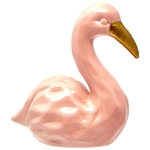 Flamingo Rosa Em Cerâmica 12 Cm