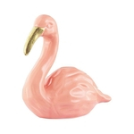Flamingo Rosa Em Cerâmica 16 Cm