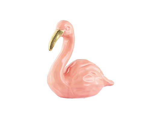 Flamingo Rosa em Cerâmica - 7089