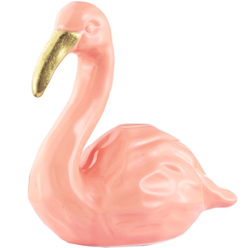 Flamingo Rosa em Cerâmica