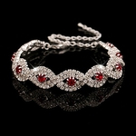 Flash pedra de cristal simples Bracelet Mulheres Para encanto de Mulheres