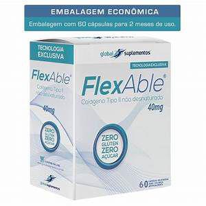 FlexAble Colageno Tipo Ll 60 Capsulas Global Suplementos