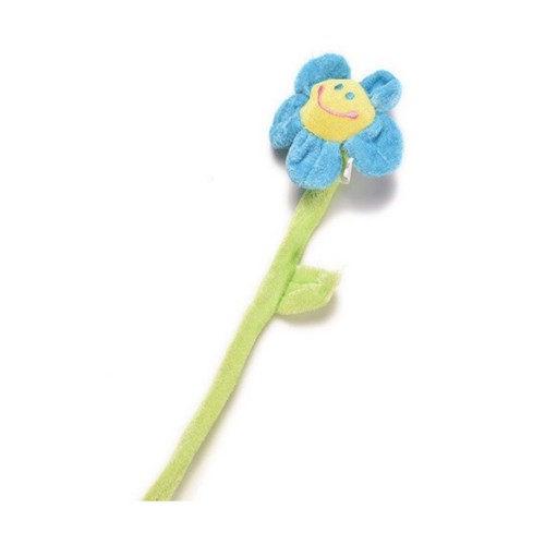 Flor de Pelúcia Azul