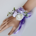 Flor de pulso elegante Artificial / Corsage para festa de casamento Noiva Noivo Acessórios