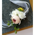 Flor de pulso elegante Artificial / Corsage para festa de Casamento Noiva Noivo acessorios