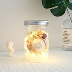 Flor Eterna Luz Little Night Lamp Jar secas Dia presentes Início Desk Presente de aniversário Decoração de Natal Gypsophila Romântico dos Namorados