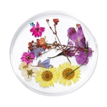 Flor secada natural real da decoração 3D para pontas acrílicas da arte do prego do gel UV