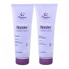 Floractive Kit Shampoo+Mascara Perfect Blonder (Cabelos Loiros Coloridos e Grisalhos/Linha Perfect Blonder)