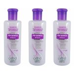 Flores & Vegetais Pós Química Shampoo 300ml (kit C/03)