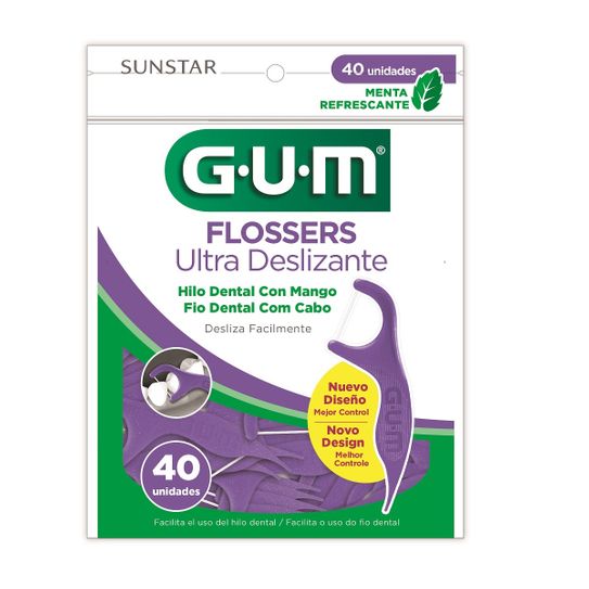 Flosser Gum Ultra Deslizante com 40 Unidades