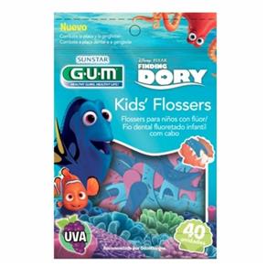 Flossers Disney Dory Fio Dental Infantil com 40