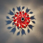 Flower Design moderno sombra luz de teto Lâmpada para Bedrooom Sala