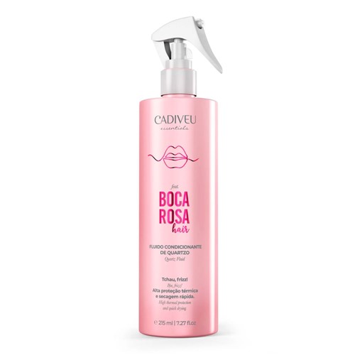 Fluído Condicionante de Quartzo Boca Rosa Hair Cadiveu Essentials 215ml