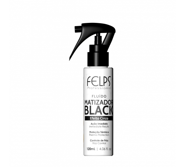 Fluído Matizador Black Efeito Cinza Em Spray Felps Color 120ml