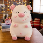 2018 1pc New bonito dos desenhos animados sorriso macio Pig Plush Doll Stuffed Pig boneca Pillow caçoa o presente de aniversário namorada Brinquedos