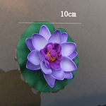 Water Lily 10 centímetros Simulate com 2-camada de pétalas de flores Fish Tank Piscina Decoração Home Garden Tools