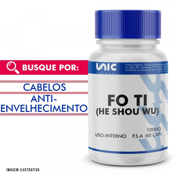 Fo Ti (he Shou Wu) 100mg 60 Cáps - Unicpharma