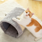 Folding Coçar Quadro Interactivo Tunnel brinquedo para treinamento de Cat Pet