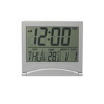 Folding desktop eletrônico Relógio Ultra Thin-portátil de viagens Data Temperatura Alarm Clock