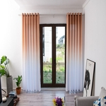 Folhas Sheer Curtain Tulle janela tratamento Voile Drape Valance Tecido Painel 1