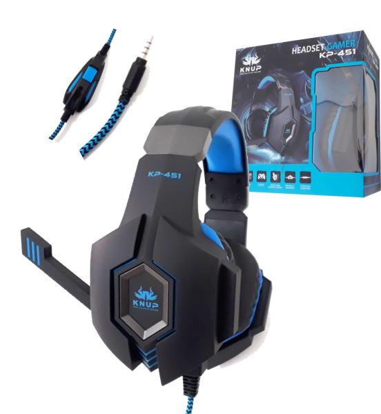 Fone Gamer Knup Each KP 451 Headset P2 3.5mm Ps4 e Pc
