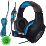 Fone Knup Headset Gamer Azul 124,50