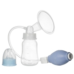Food Grade Silicone Manual Breast Pump Powerful Baby Breasts Bottle Sucking Nipple Portable Feeding Milk Container