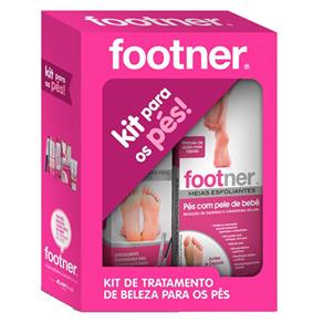Footner Kit para os Pés - Meias Esfoliantes + Creme Reparador Kit