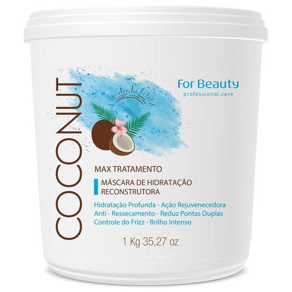 For Beauty Coconut Hidratação Reconstrutora Máscara 1kg