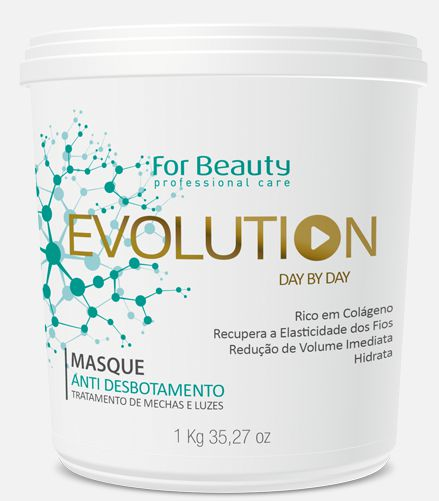 For Beauty Evolution Day By Day Máscara Redutora e Anti Desbotamento de Mechas e Luzes - 1 Kilo