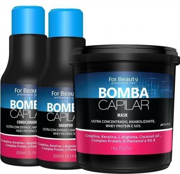 For Beauty - Kit Bomba Capilar Ultra Concentrado C/Mascara 1 Kilo