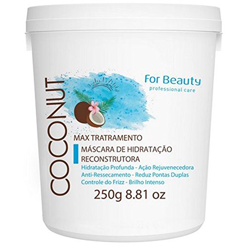 For Beauty Max Treatment Coconut - Máscara de Hidratação Reconstrutora 250g