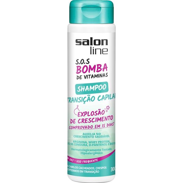 Fora de Linha Salon Line Sos Bomba Shampoo Transição Capilar 300ml
