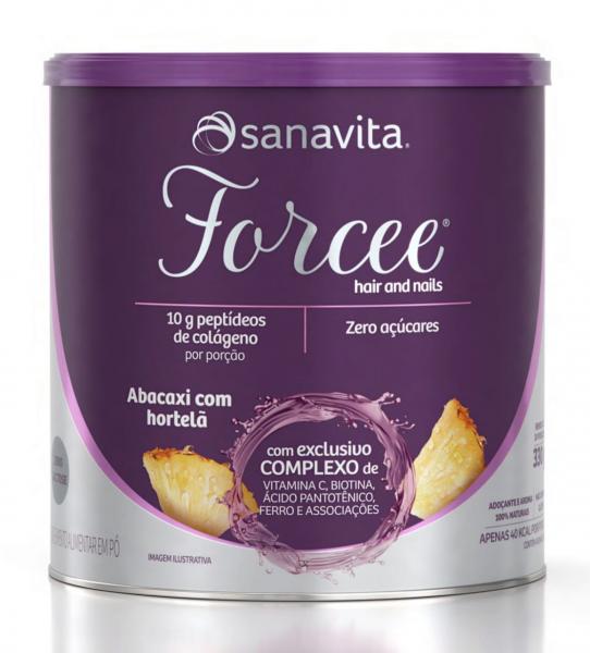 Forcee Hair And Nails - Sanavita - Abacaxi com Hortelã - 330g