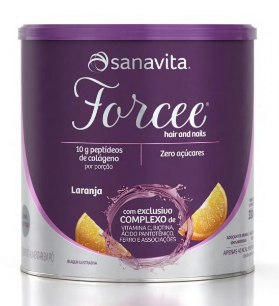 Forcee Hair And Nails - Sanavita - Laranja - 330g